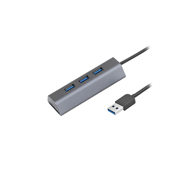 3 Port 5Gbps Rate Data USB 3.0 Hub With Card Reader
